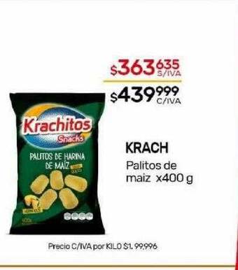 Nini Mayorista Krach palitos de maiz oferta