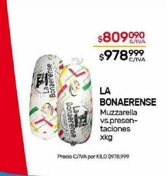 Nini Mayorista La bonaerense muzzarella oferta