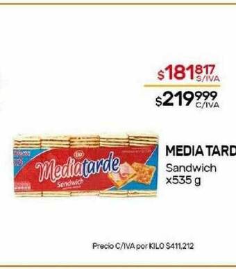 Nini Mayorista Media tarde sandwich oferta