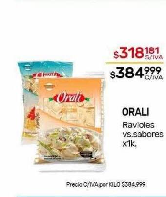 Nini Mayorista Orali ravioles vs sabores oferta