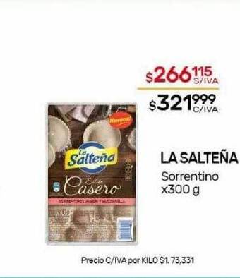 Nini Mayorista La salteña sorrentino oferta
