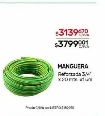 Nini Mayorista Manguera reforzada 3 4 oferta