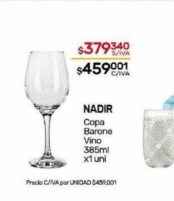 Nini Mayorista Nadir copa barone vino oferta