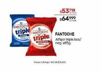 Nini Mayorista Fantoche alfajor triple bco neg oferta