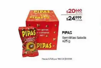 Nini Mayorista Pipas semilitas salada oferta