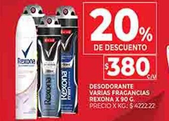 Supermercados DIA Desodorante Varias Fragancias Rexona X 90 G oferta