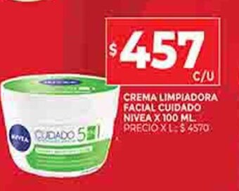 Supermercados DIA Crema Limpiadora Facial Cuidado Nivea x 100 ML oferta
