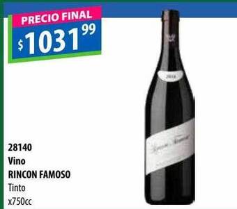 Micropack Vino rincon famoso tinto oferta