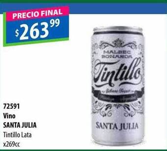 Micropack Vino santa julia tintillo lata oferta