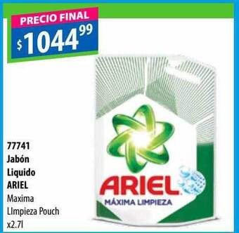 Micropack Jabón liquido ariel maxima limpieza pouch oferta