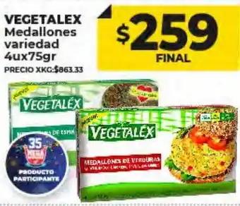 Supermayorista Vital Vegetalex medallones variedad oferta
