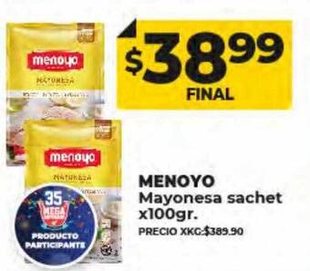 Supermayorista Vital Menoyo mayonesa sachet oferta