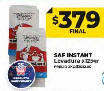 Supermayorista Vital Saf instant levadura oferta