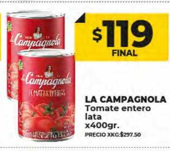 Supermayorista Vital La campagnola tomate entero lata oferta