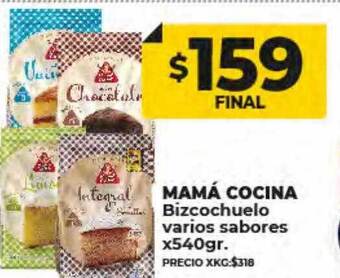 Supermayorista Vital Mamá cocina bizcochuelo varios sabores oferta