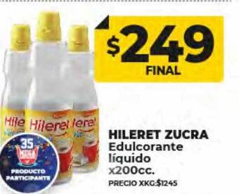 Supermayorista Vital Hileret zucra edulcorante líquido oferta