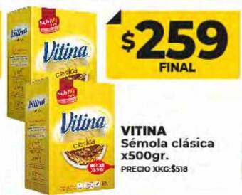 Supermayorista Vital Vitina sémola clásica oferta