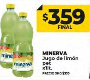 Supermayorista Vital Minerva jugo de limón pet oferta
