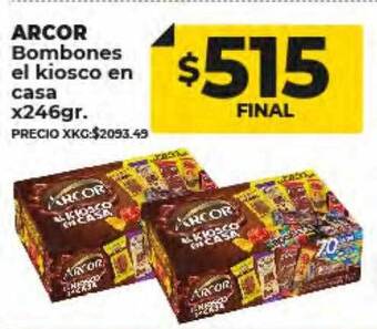 Supermayorista Vital Arcor bombones el kiosco en casa oferta