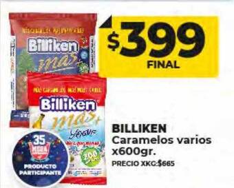 Supermayorista Vital Billiken caramelos varios oferta