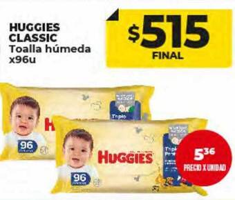 Supermayorista Vital Huggies classic toalla húmeda oferta