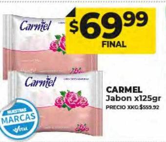 Supermayorista Vital Carmel jabon oferta