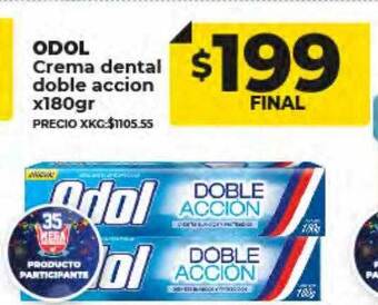Supermayorista Vital Odol crema dental doble accion oferta