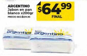 Supermayorista Vital Argentino jabon en pan blanco oferta