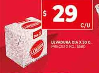 Supermercados DIA Levadura Dia x 50 g oferta