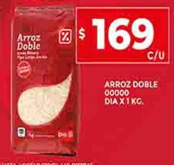 Supermercados DIA Arroz Doble 00000 Dia x 1 KG oferta