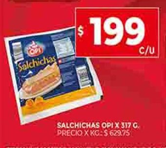 Supermercados DIA Salchichas Opi x 317 g oferta