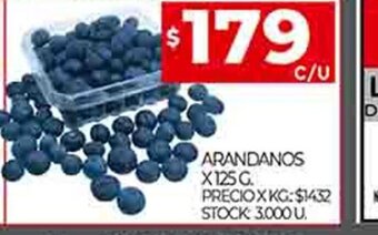 Supermercados DIA Arandanos X 125 G oferta