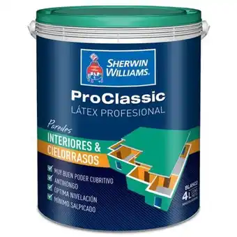 Easy Proclassic látex interior y cielorrasos sherwin williams 4lts oferta