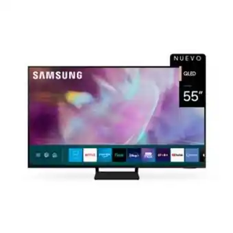 Frávega Smart tv 55"4k uhd qled samsung qn55q60aag oferta