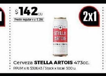 Disco Cerveza stella artois oferta