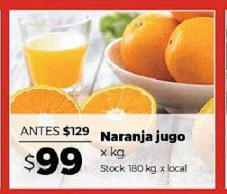 Disco Naranja jugo oferta