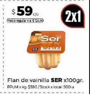Disco Flan de vainilla ser oferta
