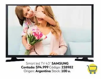 Coppel Smart led tv 43" samsung oferta