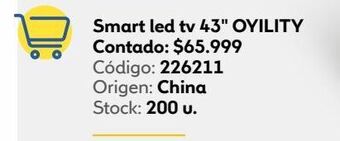 Coppel Smart led tv 43" oyility oferta