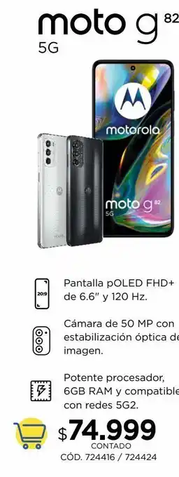 Coppel Motorola moto g 82 oferta