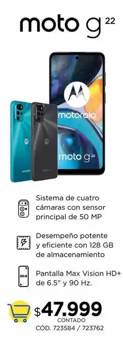 Coppel Motorola moto g 22 oferta