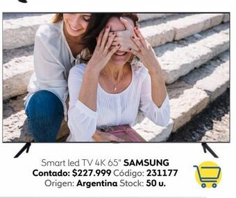Coppel Smart led tv 4k 65" samsung oferta