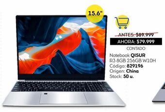 Coppel Notebook qisur r3 8gb 256gb w10h oferta