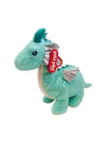 El Mundo del Juguete Peluche dragón tornasolado turquesa 32 cm oferta