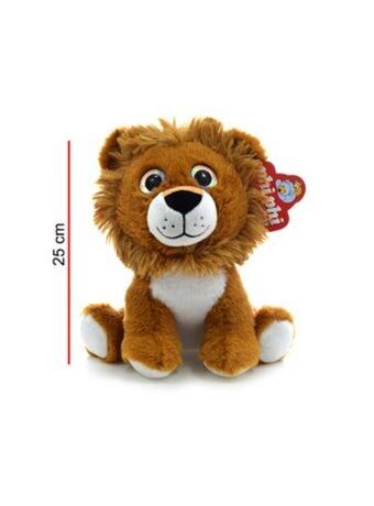 El Mundo del Juguete Peluche animales sentados ojos brillosos león 25 cm oferta