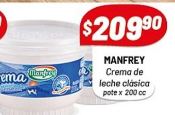 Almacor Manfrey Crema de Leche Clasica oferta