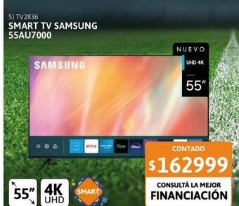 Cetrogar Smart tv led 55" samsung 55au7000 4k oferta