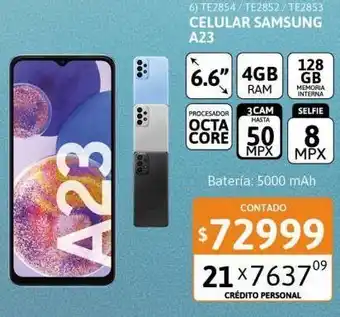 Cetrogar Celular samsung galaxy a23 4/128gb lte oferta