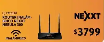 Cetrogar Router inalambrico wi-fi nexxt nebula 300 oferta
