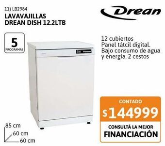 Cetrogar Lavavajillas drean dish 12.2 ltb oferta